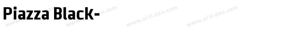 Piazza Black字体转换
